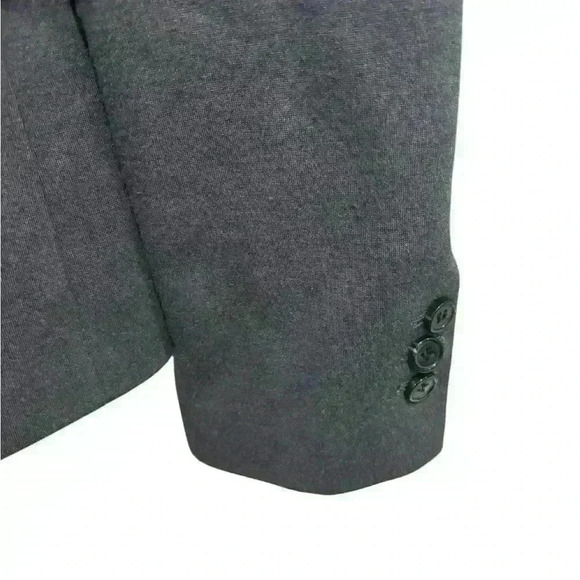 LL Bean Signature Blazer Grey Rayon Nylon Spandex Lined Professional Business 4 - Picture 2 of 10